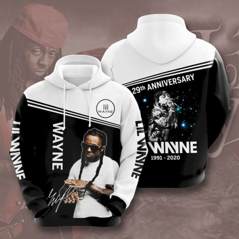 Lil Wayne 29th Anniversary 1991 2020 3d Hoodie