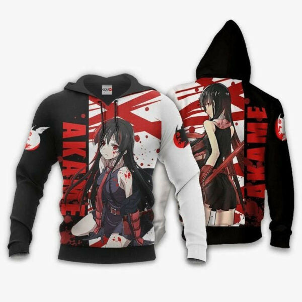 Akame Ga Kill Akame Anime Manga Aop Hoodie, Zip Hoodie, Fleece Jacket 635