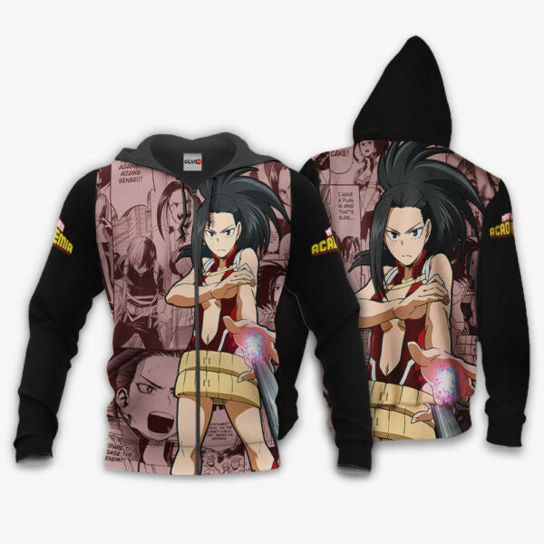 Momo Yaoyorozu Anime My Hero Academia Manga 1k967 Fan Gift Stylist Unisex Cartoon Graphic Outfits Aop 3d Hoodie Zip Hoodie 2503
