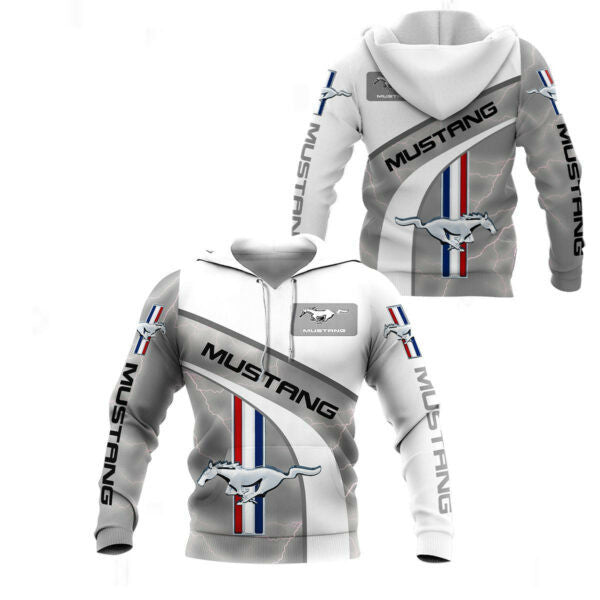 Ford Mustang Luxury Car 8k202 Fan Gift 3d Zip Hoodie Hoodie Ii0 1230