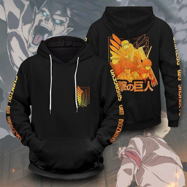 Attack On Titan Power Four Anime 2k570 Lover Gift ,attack On Titan Power Four All Over Print 3d Hoodie
