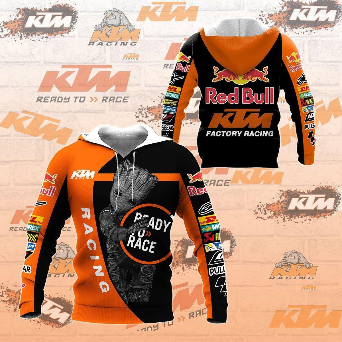 Ktm Ag Shirt Fan Gift 188, Stylist Unisex 3d Hoodie Zip Hoodie