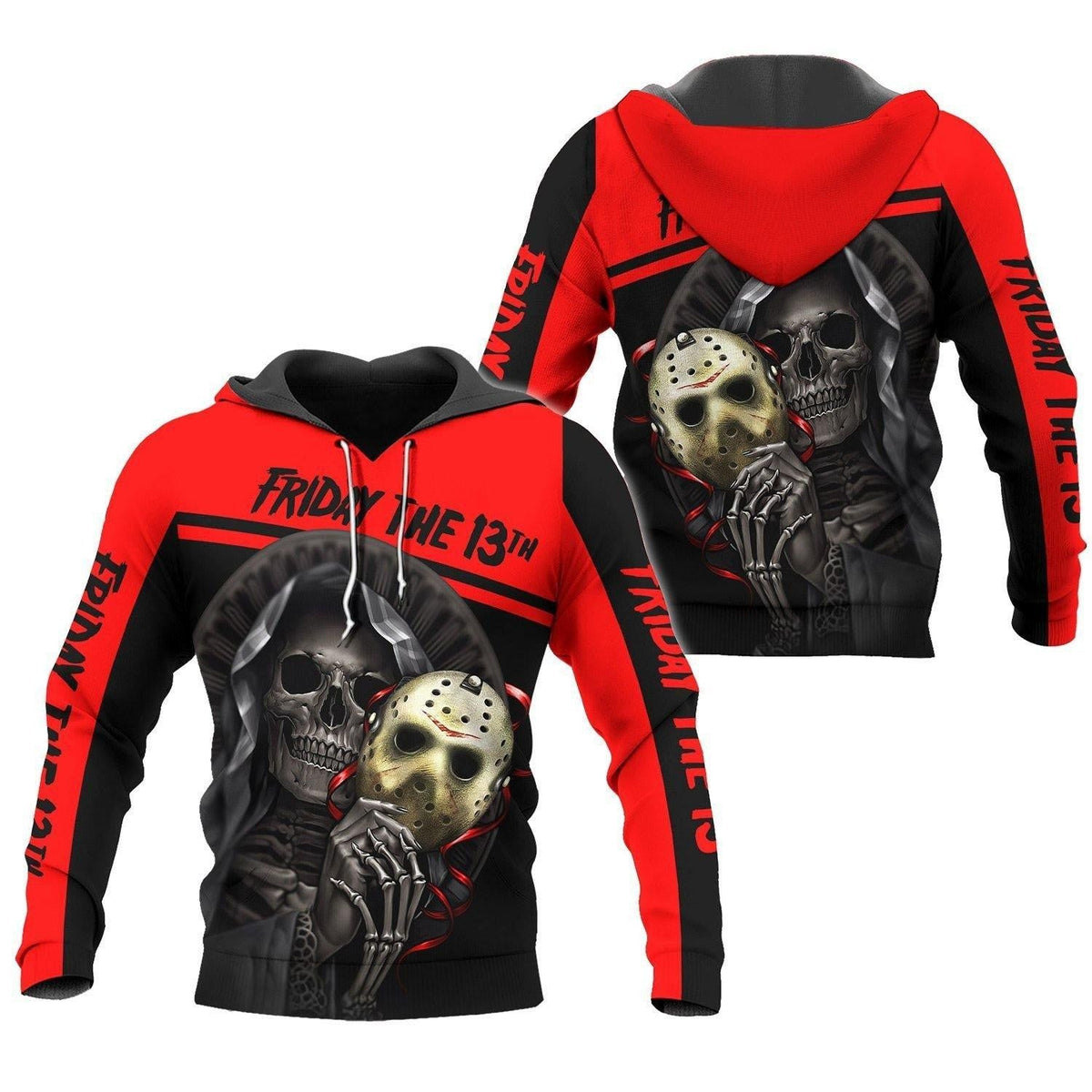 Friday The 13th Jason Voorhees Skull Aop Hoodie Zip Hoodie