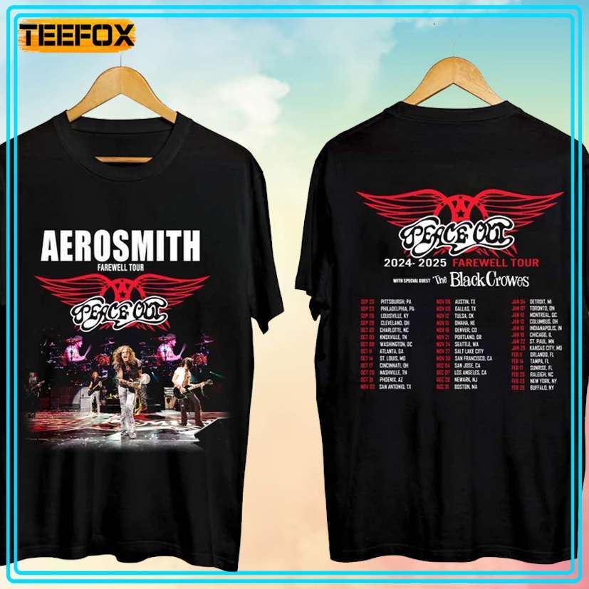 Aerosmith 2024-2025 North American Farewell Tour Music T-Shirt, hoodie, long sleeve, sweatshirt and tank top
