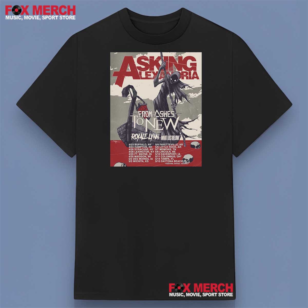 Asking Alexandria From Ashes To New Tour Shirt, hoodie, long sleeve, sweatshirt and tank top