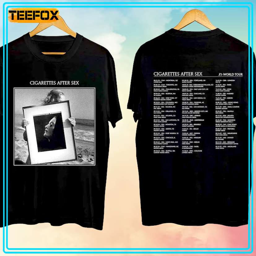 Cigarettes After Sex X's World Tour 2024 T-Shirt Unisex, hoodie, long sleeve, sweatshirt and tank top