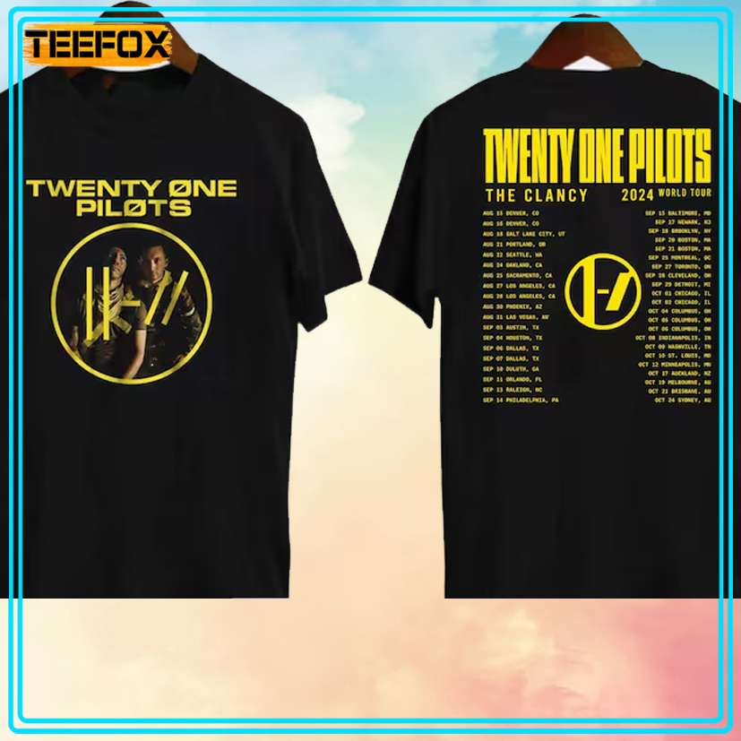Clancy Tour Twenty One Pilots 2024 T-Shirt, hoodie, long sleeve, sweatshirt and tank top
