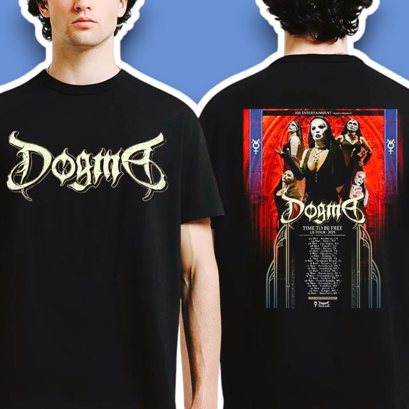 Dogma Time To Be Free Tour 2025 Concert Graphic Shirt, hoodie, long sleeve, sweatshirt and tank top
