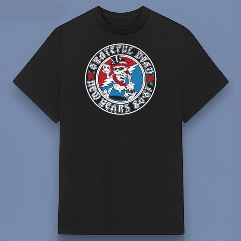 Grateful Dead New Years 86-87 Retro Black Graphic Shirt, hoodie, long sleeve, sweatshirt and tank top