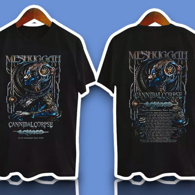 Meshuggah Announce North American Tour 2025 Concert Graphic Shirt, hoodie, long sleeve, sweatshirt and tank top