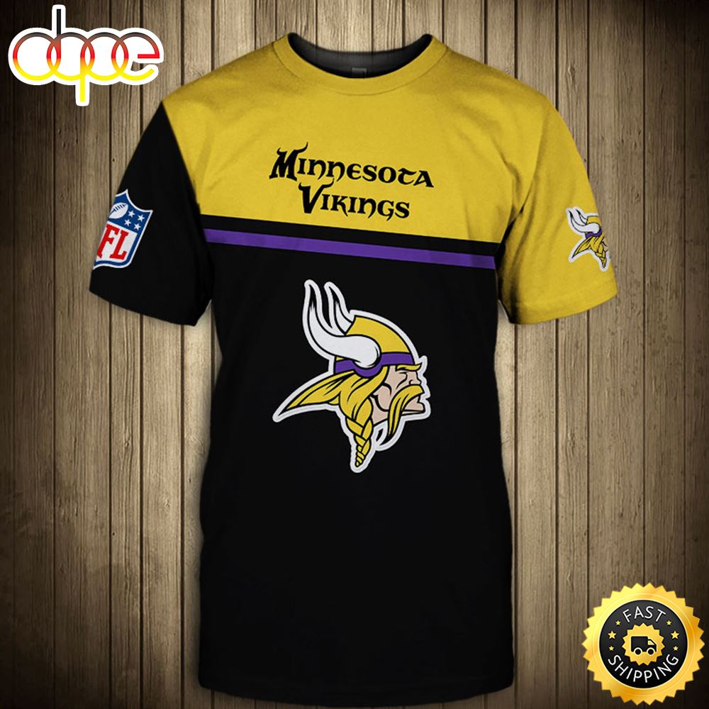 NFL Minnesota Vikings Team Game Day Tees 3D T-shirt All Over Print Shirts