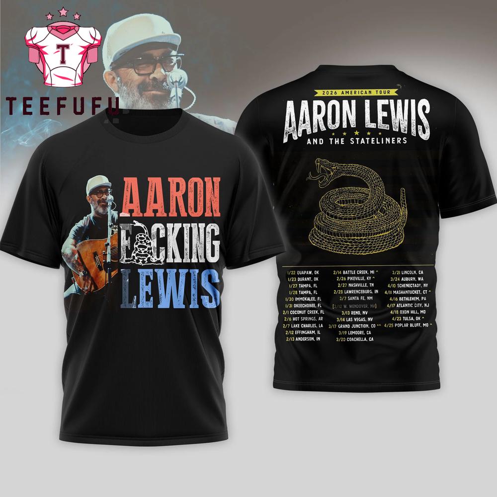 Aaron Lewis 2026 American Tour Unisex 3D Shirt