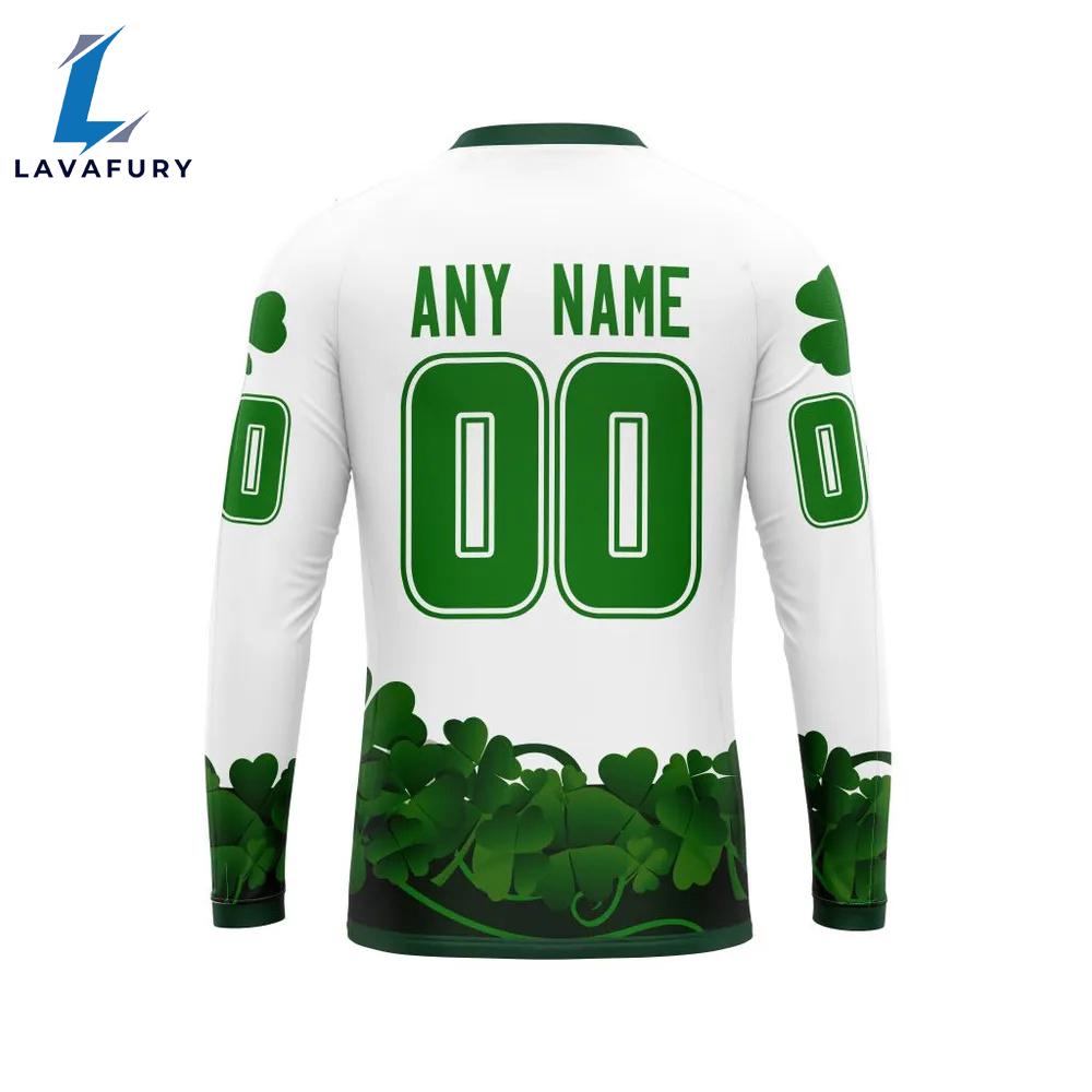 Anaheim Ducks Happy St.Patrick Days Jersey Long Sleeved Sweatshirt