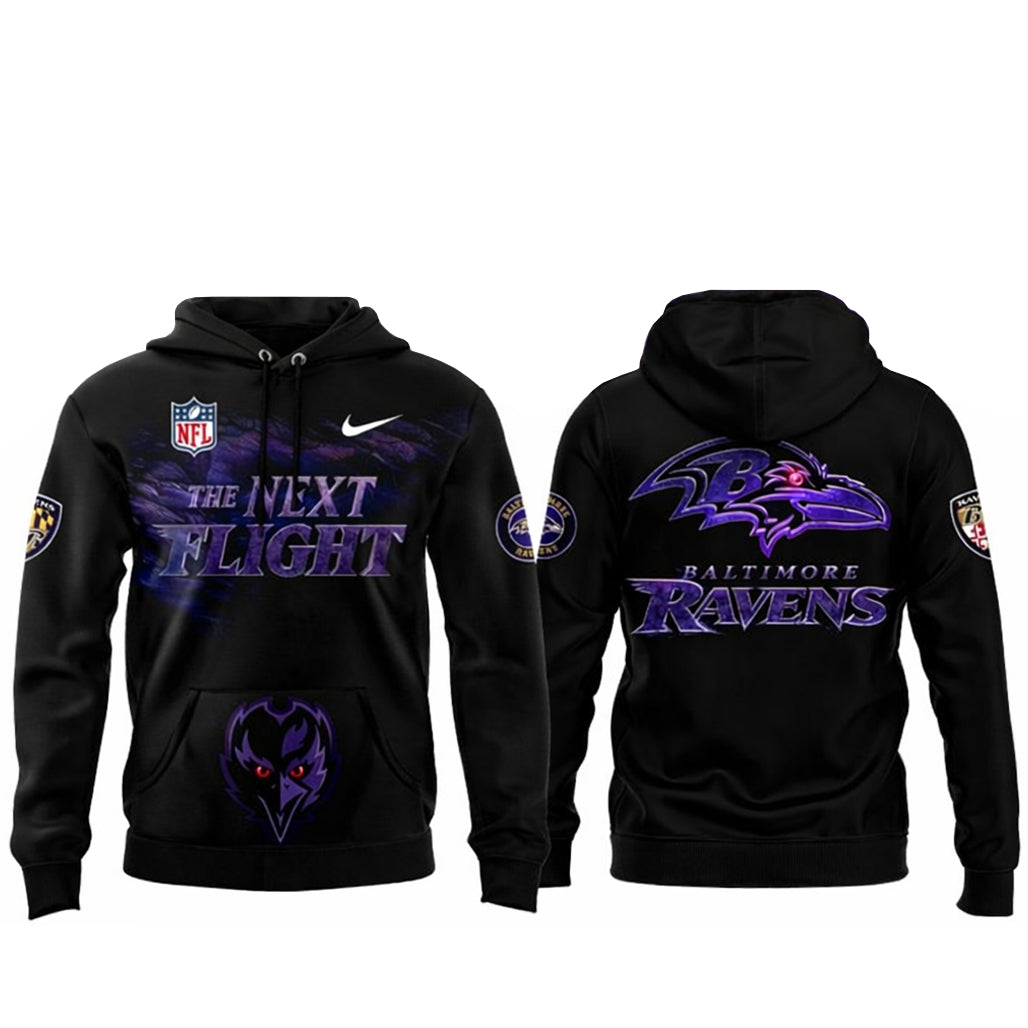 Baltimore Ravens The Next Flight 2026 Celebrating Hoodie