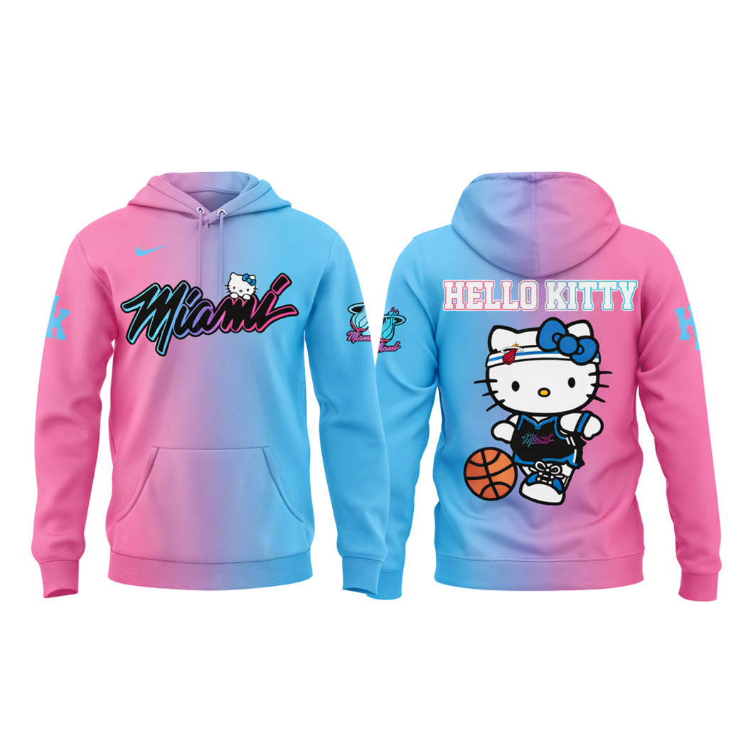 Miami Heat Hello Kitty 2026 Night Celebration Hoodie