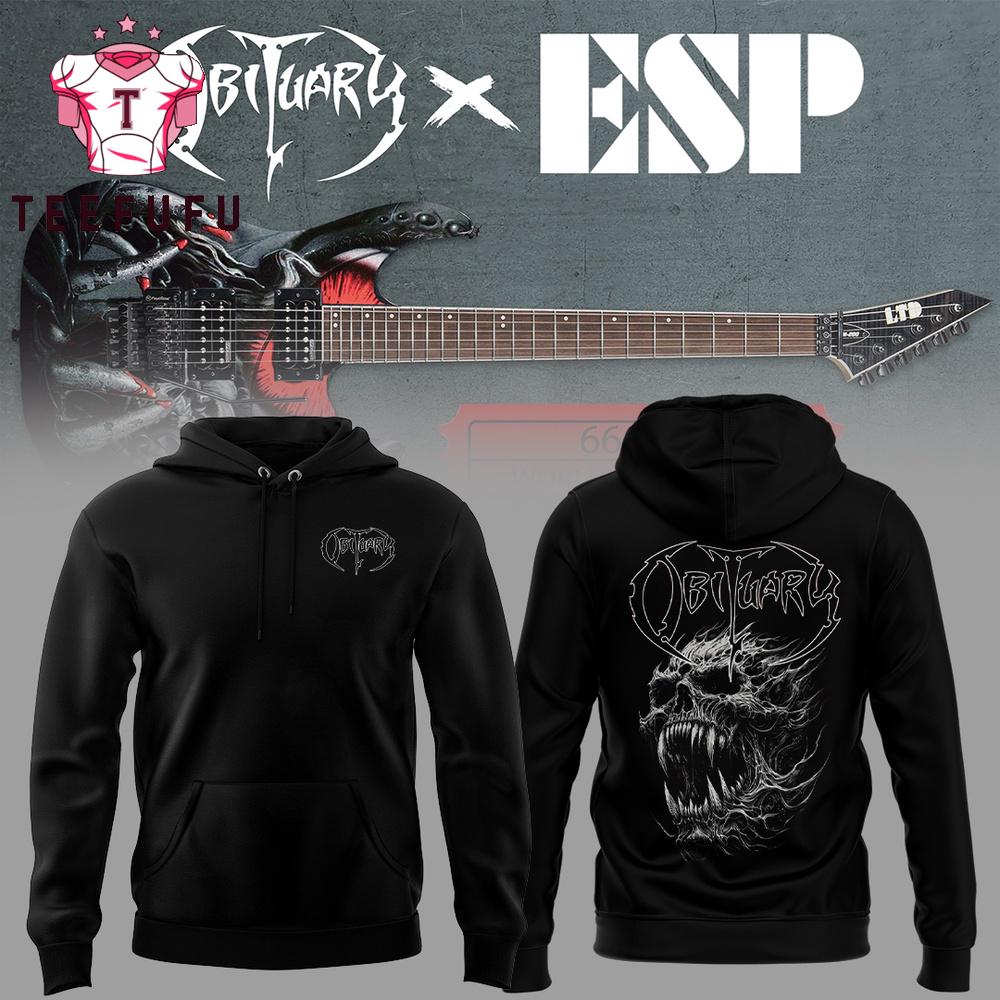 Obituary Band Cause Of Death 35 Year Anniversary 2025 Tour Florida Death Metal All Over Print Hoodie